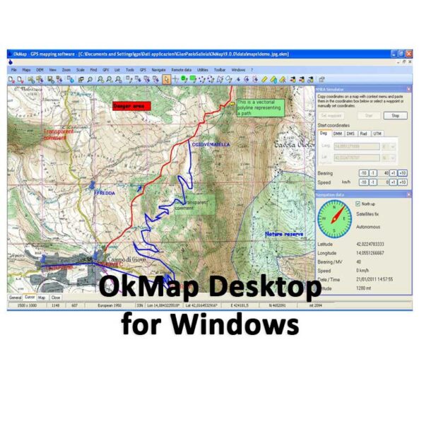 نرم افزار نقشه برداری OkMap