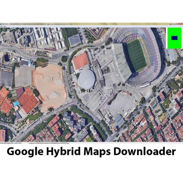 نرم افزار نقشه برداری Google Hybrid Maps Downloader
