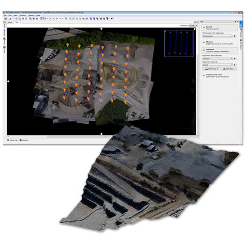 نرم افزار نقشه برداری Trimble Inpho Photogrammetry ساخت تریمبل امریکا برنامه ای کاربردی در فتوگرامتری و پردازش داده های تصویری و ابر نقاط است،