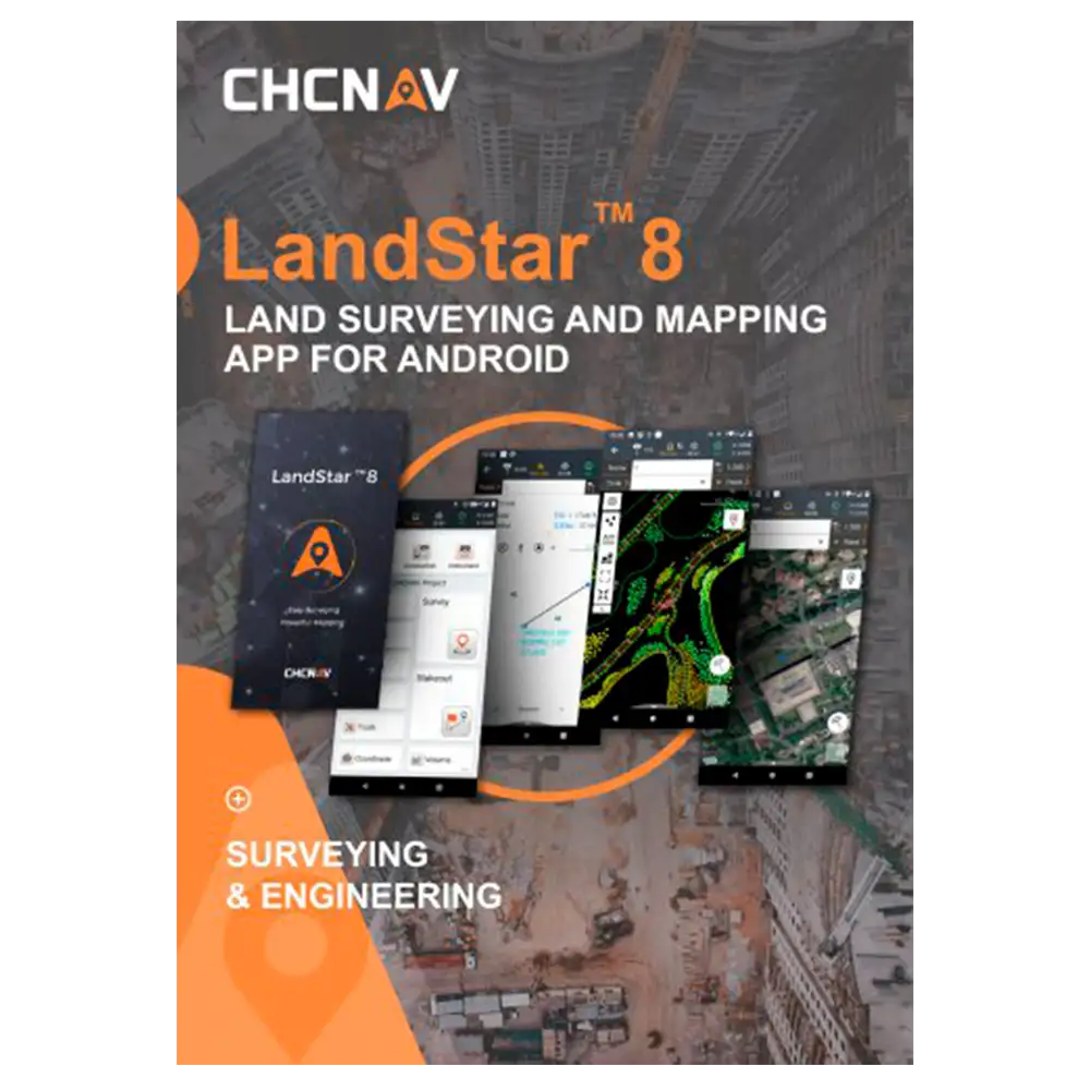 نرم افزار نقشه برداری CHCNAV LandStar 8