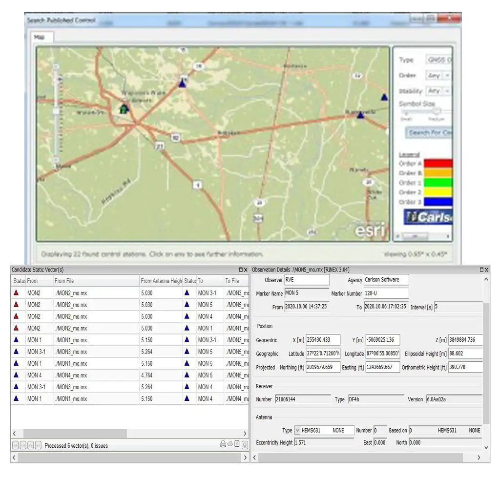 نرم افزار نقشه برداری Carlson SurveyGNSS